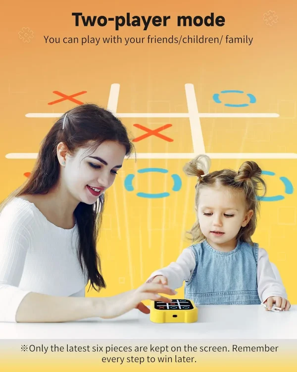 لوحة ألعاب إلكترونية ذكية - تيك تاك تو وشطرنج - للكبار والأطفال